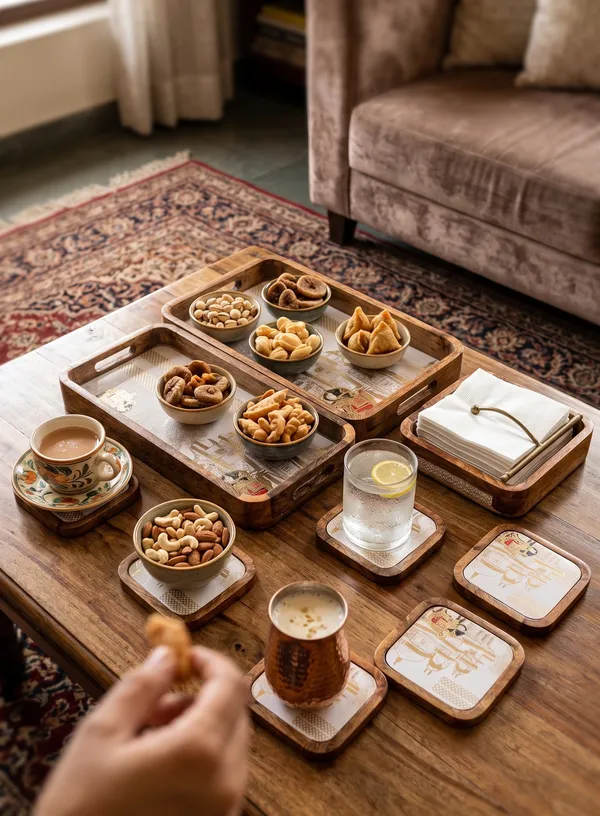 Riwaayat_Wooden_Serving_Collection_–_Tray,_Coasters_&_Napkin_Stand_Set
