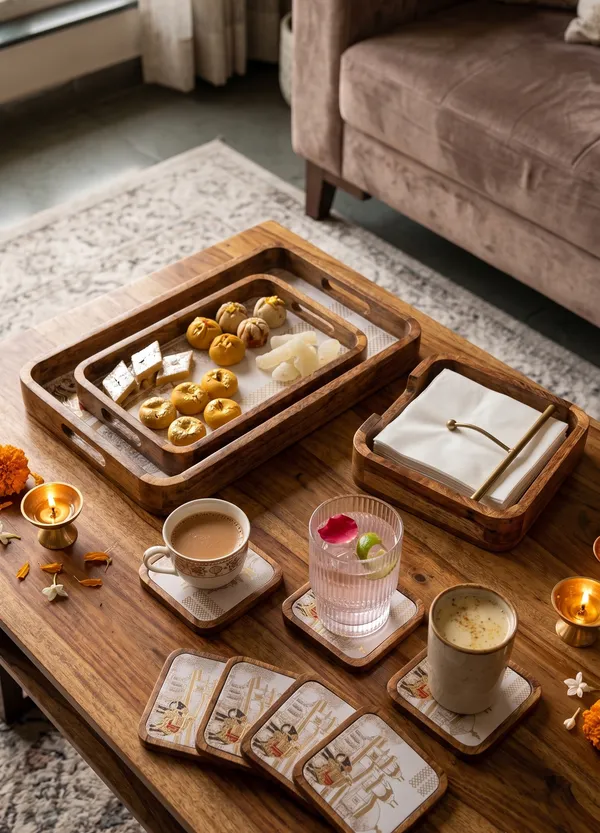 Riwaayat_Wooden_Serving_Collection_–_Tray,_Coasters_&_Napkin_Stand_Set