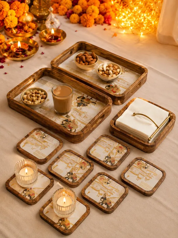 Riwaayat_Wooden_Serving_Collection_–_Tray,_Coasters_&_Napkin_Stand_Set
