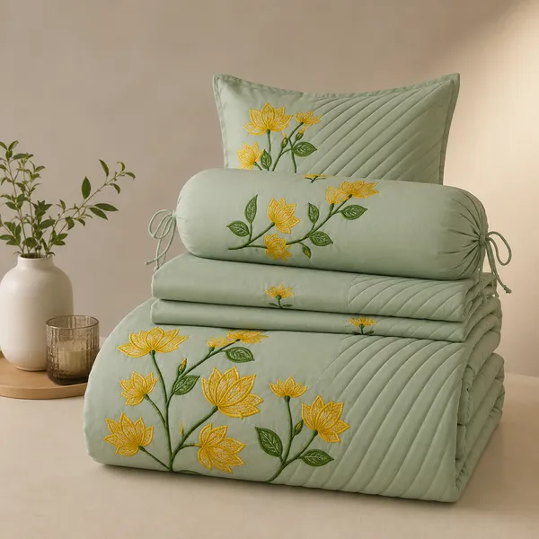 Sage_Green_Floral_Embroidery_Bedsheet_Set-_Pack_of_7_Pieces