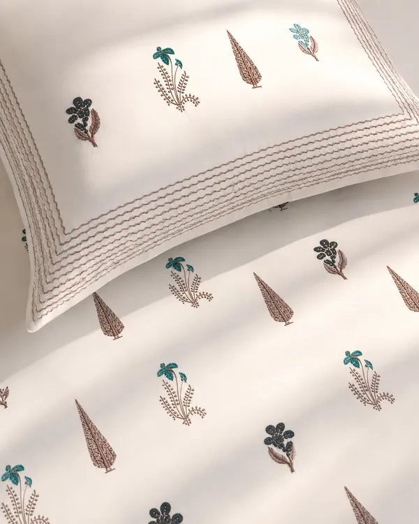 Shaam_Bagh_Floral_Pure_Cotton_Bedsheet_Set_-_King_Size