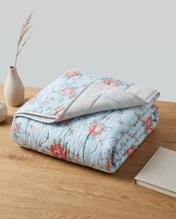 Sky_of_Roses_Floral_Quilted_Dohar_-_Pastel_Blue_&_Pink_Rose