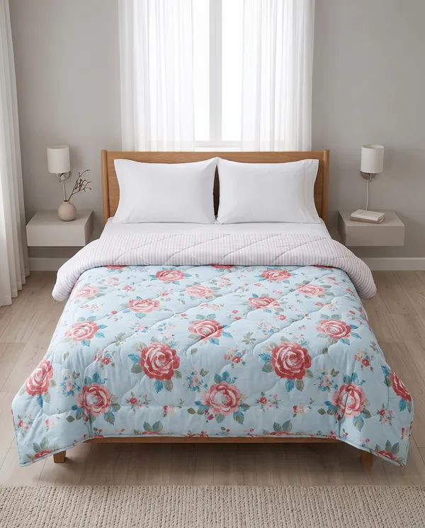 Sky_of_Roses_Floral_Quilted_Dohar_-_Pastel_Blue_&_Pink_Rose