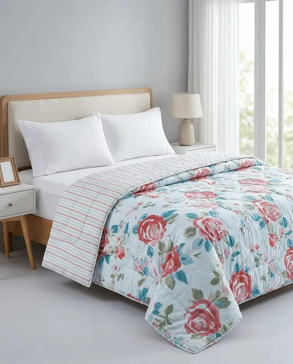 Sky_of_Roses_Floral_Quilted_Dohar_-_Pastel_Blue_&_Pink_Rose