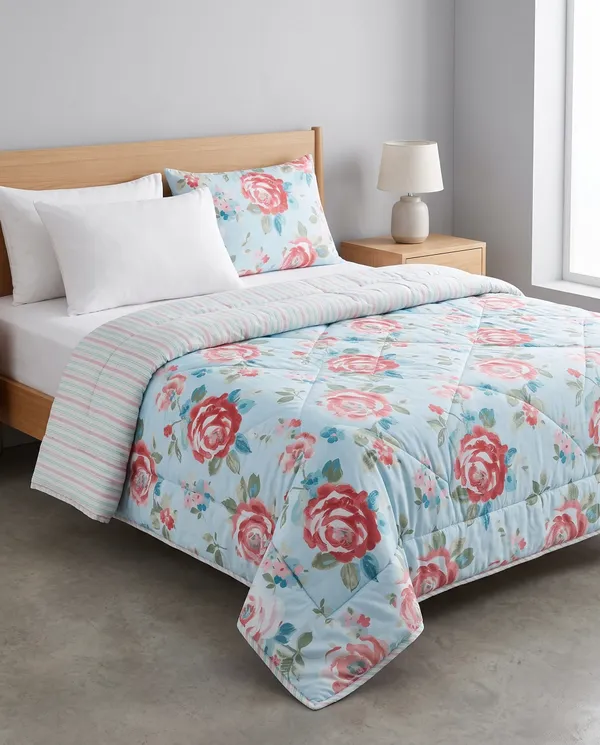 Sky_of_Roses_Floral_Quilted_Dohar_-_Pastel_Blue_&_Pink_Rose