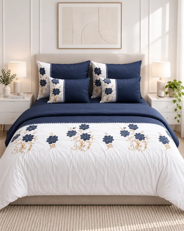 Twilight_Navy_Blue_&_White_Floral_Bedding_Set_-_6_Piece_Set_With_Comforter