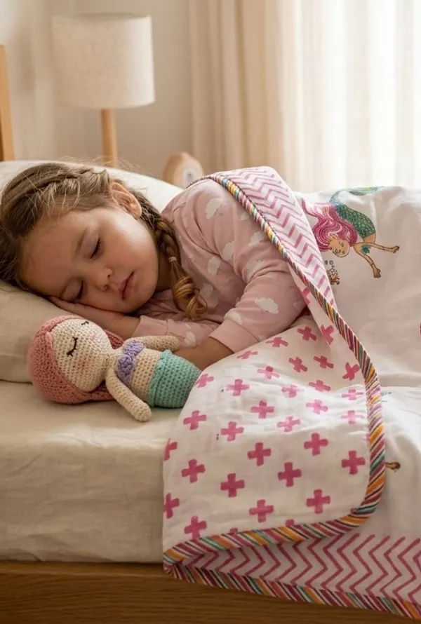 Pure_Mulmul_Reversible_Kids_Dohar_–_Mermaid_&_Rainbow_Print