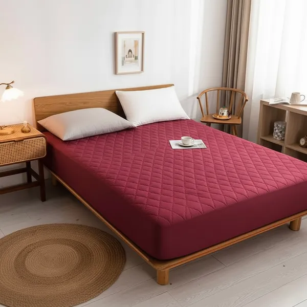 Mattress_Cover_|_Protector_|_100%_Waterproof_|_Dark_Red