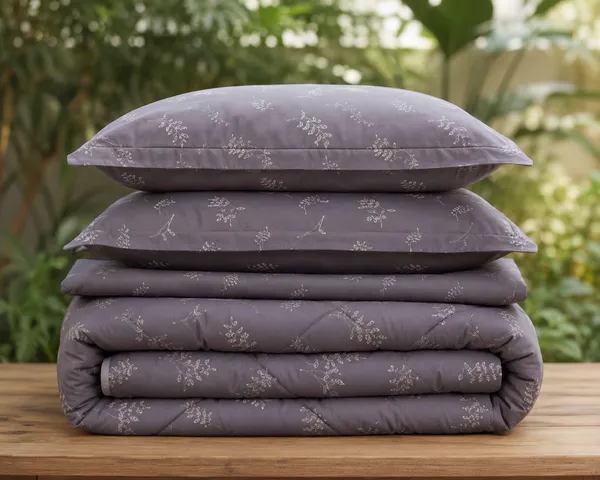 Ash_Purple_Leaf_Pure_Cotton_Comforter_Bedding_Set