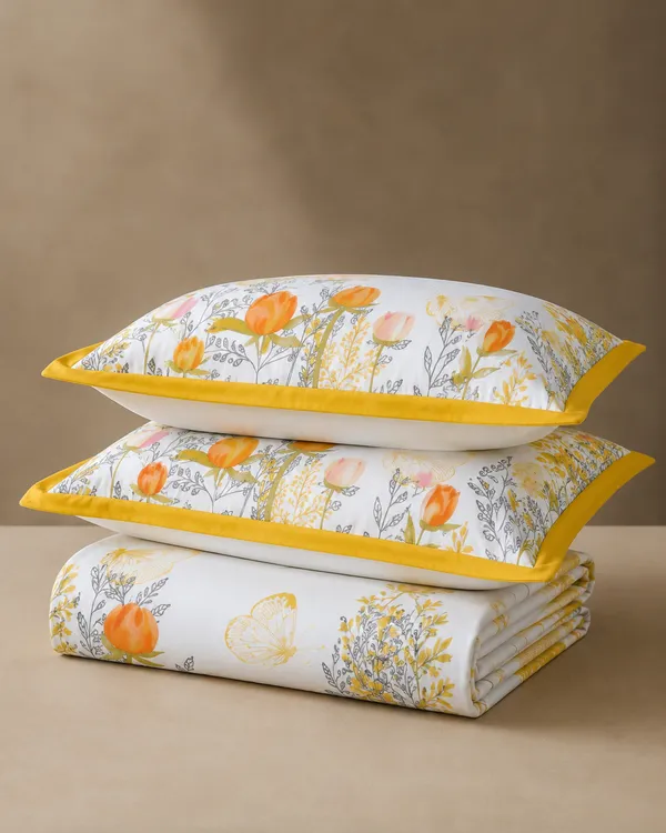 Marigold_Bloom_Pure_Cotton_Super_King_size_Bedsheet_Set