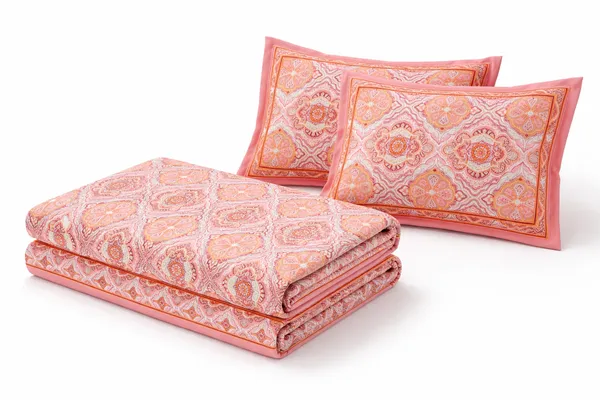 Blush_Ikat_Pure_Cotton_Bedsheet_Set