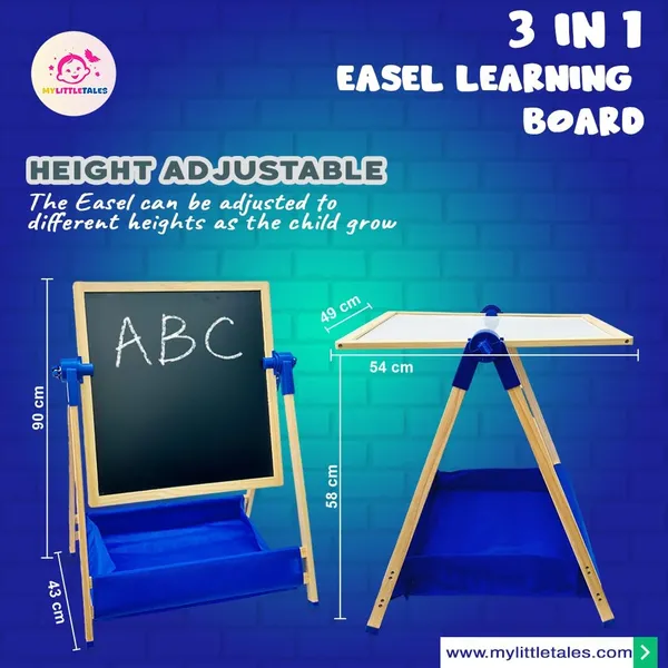 Wooden_3-in-1_Easel_Board_with_Chalkboard,_Whiteboard,_Storage_Tray__Educational_Art_Station_for_Kids,_Creative_Drawing,_Writing,_Learning_Toy,_Preschool,_Toddlers,_Children