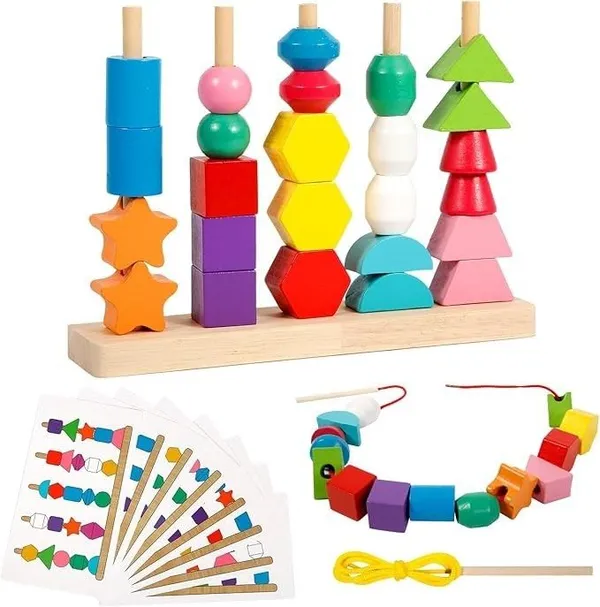 5-Pillar_Sorting_with_Lacing__Educational_Early_Learning_Toy,_Fine_Motor_Skills_Development,_Shape_and_Color_Recognition,_Interactive_Puzzle_for_Kids,_Toddlers,_Preschool_Learning
