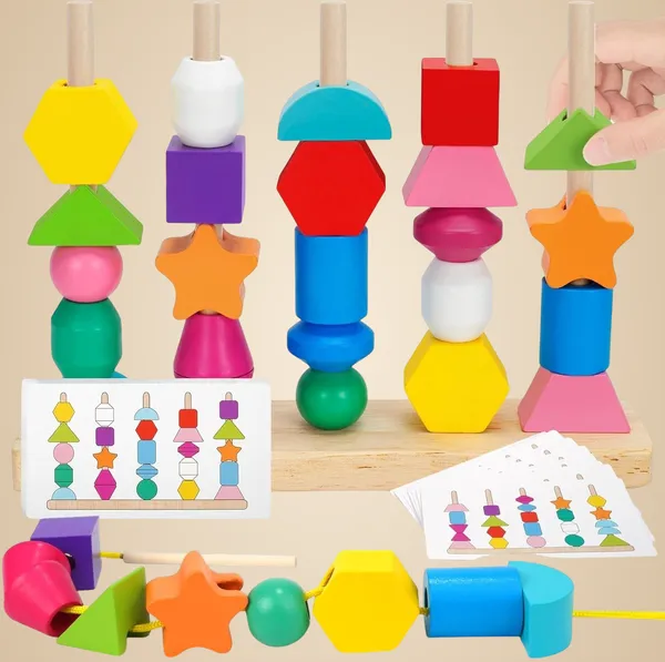 5-Pillar_Sorting_with_Lacing__Educational_Early_Learning_Toy,_Fine_Motor_Skills_Development,_Shape_and_Color_Recognition,_Interactive_Puzzle_for_Kids,_Toddlers,_Preschool_Learning