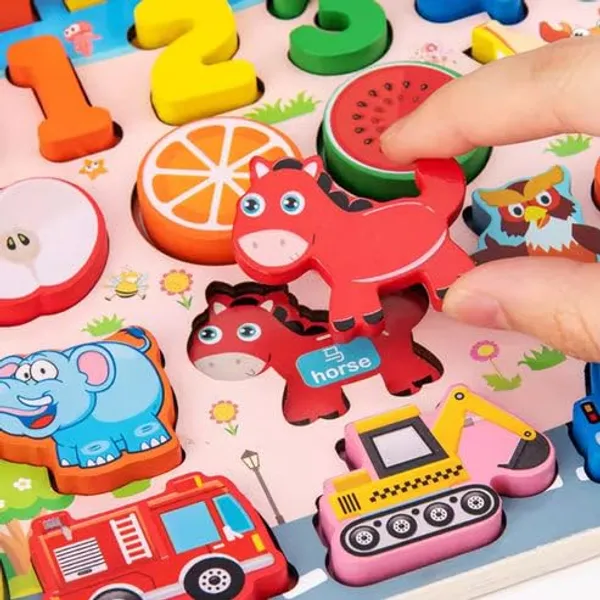 Cartoon_Character_6-in-1_Traffic_Matching_Board__Wooden_Number_Puzzles_&_Shape_Sorting_Toy__Early_Education_Puzzle_for_Kids__Enhances_Cognitive_&_Problem-Solving_Skills