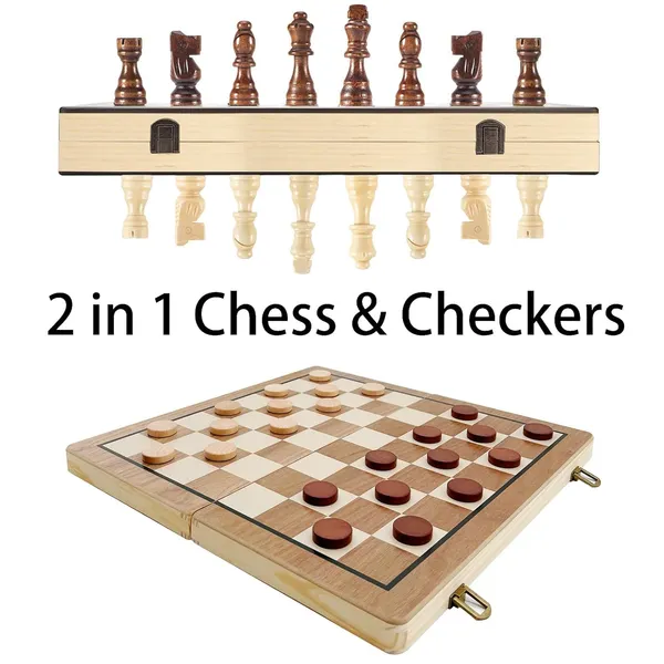 Classic_Wooden_Chess_&_Checkers_Set__Magnetic_2-in-1_Game,_Durable_Wooden_Board,_Educational_Strategy_Game_for_Kids,_Adults,_Family_Fun,_Travel-Friendly,_Classic_Chess_Set