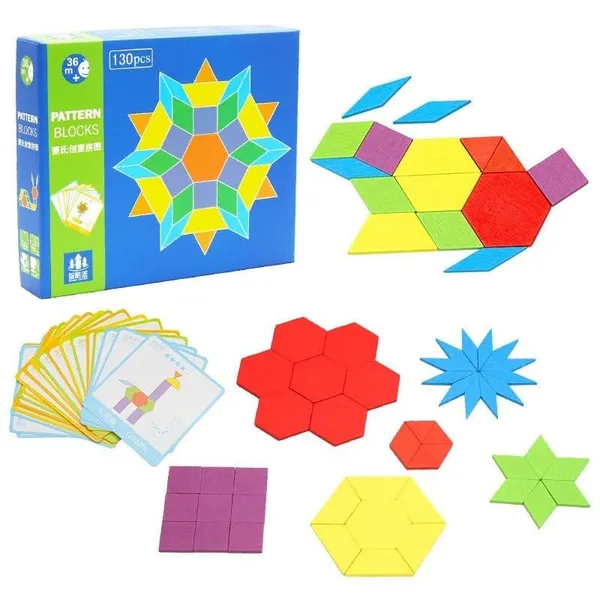 Wooden_Pattern_Block_Geometric_Shape_Puzzle_Early_Education_-_130_pcs