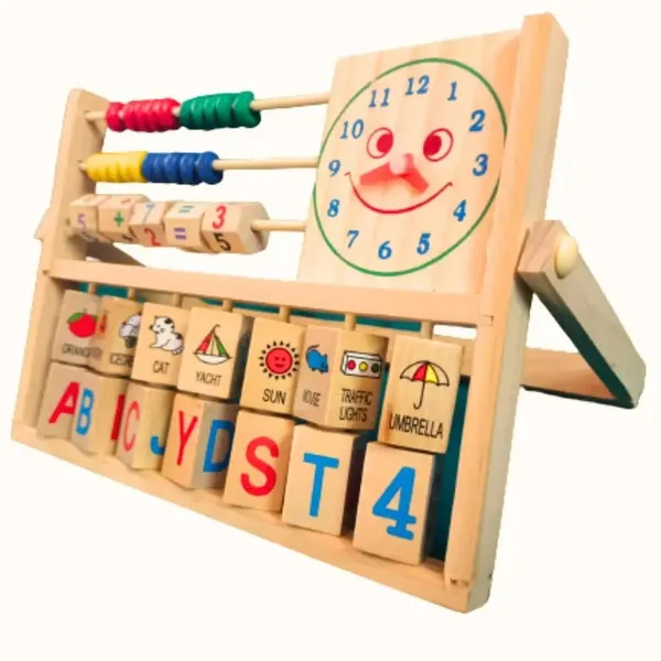 Abacus_Clock_Frame__Alphabet_&_Math_Educational_Toy_with_Clock__Enhances_Time-Telling,_Counting_&_Cognitive_Skills__Safe_&_Non-Toxic,_Eco-Friendly_for_Kids