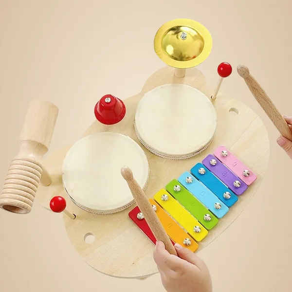 Wooden_Musical_Instrument_Table_for_Kids-_Includes_Drums,_Xylo-Phone,_Cymbal_&_Bells-_Multi_Instrument_Toy_for_Babies_&_Toddlers-Percussion_Musical_Set