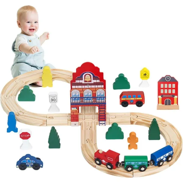 Wooden_Railway_Train_Set,_Wooden_Railway_Track_with_Train