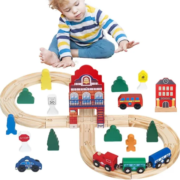 Wooden_Railway_Train_Set,_Wooden_Railway_Track_with_Train