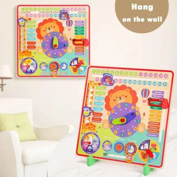 Wooden_Clock_Education_Board__Multifunctional_Learning_Toy_with_Calendar,_Weather,_Seasons,_and_Time_Teaching__Educational_Toy_for_Kids__Safe_&_Non-Toxic