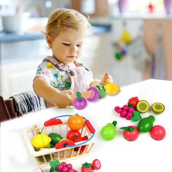 Wooden_Toys_Food_for_Kids,_Magnetic_Wooden_Cutting_Fruits_Vegetables_Food_Play_Toy_Set_with_Basket_(Fruit)