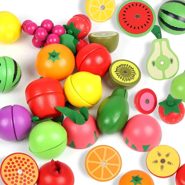 Wooden_Toys_Food_for_Kids,_Magnetic_Wooden_Cutting_Fruits_Vegetables_Food_Play_Toy_Set_with_Basket_(Fruit)