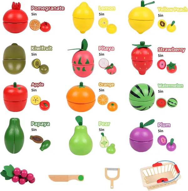 Wooden_Toys_Food_for_Kids,_Magnetic_Wooden_Cutting_Fruits_Vegetables_Food_Play_Toy_Set_with_Basket_(Fruit)