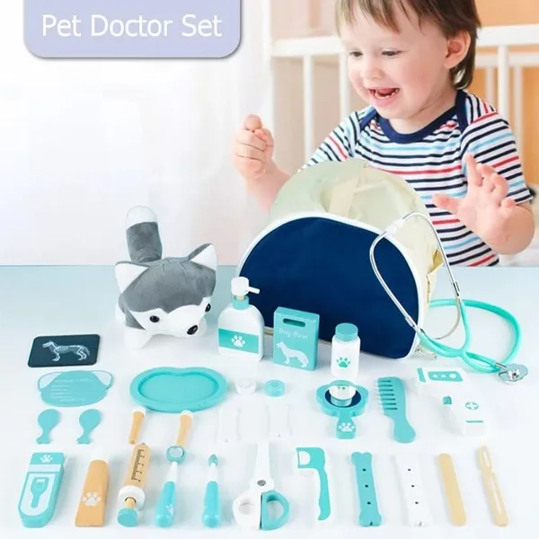 Wooden_Doctor_Set__Pretend_Play_Toy_for_Kids__Wooden_Doctor_Set_with_Doll_&_Working_Stethoscope__Red_Bag_Dental_Kit