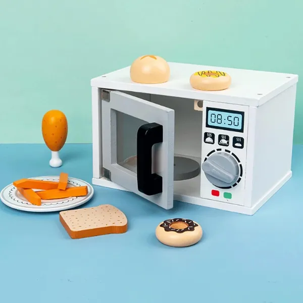 Wooden_Microwave_Toys_Kitchen_Play_Set,_Pretend_Play_Microwave_with_Play_Food_Including_Hamburger_Fish,_Montessori_Early_Learning_Toy_for_Kids