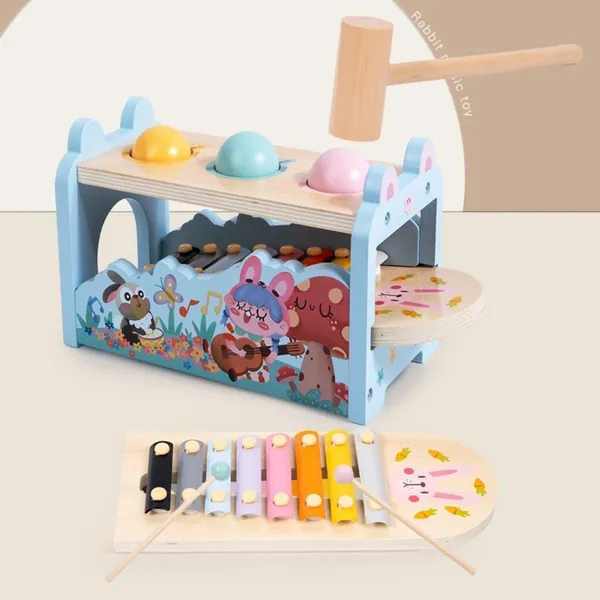 Wooden_Rabbit_Musical_Hammer_Ball_Toy