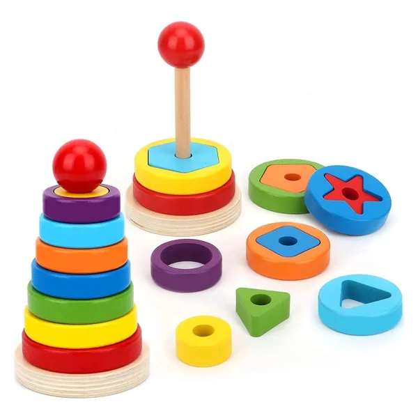Wooden_Rainbow_Rings_Tower__Geometric_Shape_Recognition,_Sorting,_Stacking_and_Plugging