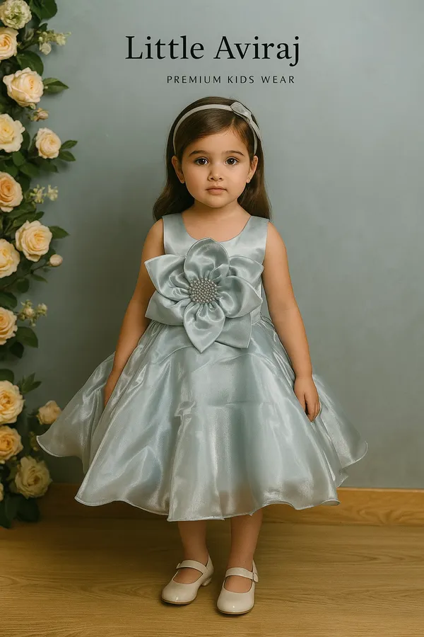 Pastel_Blue_Organza_Dress_For_Kids