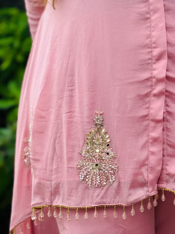 Pink_Chinon_Co-Ord_Set_For_Women