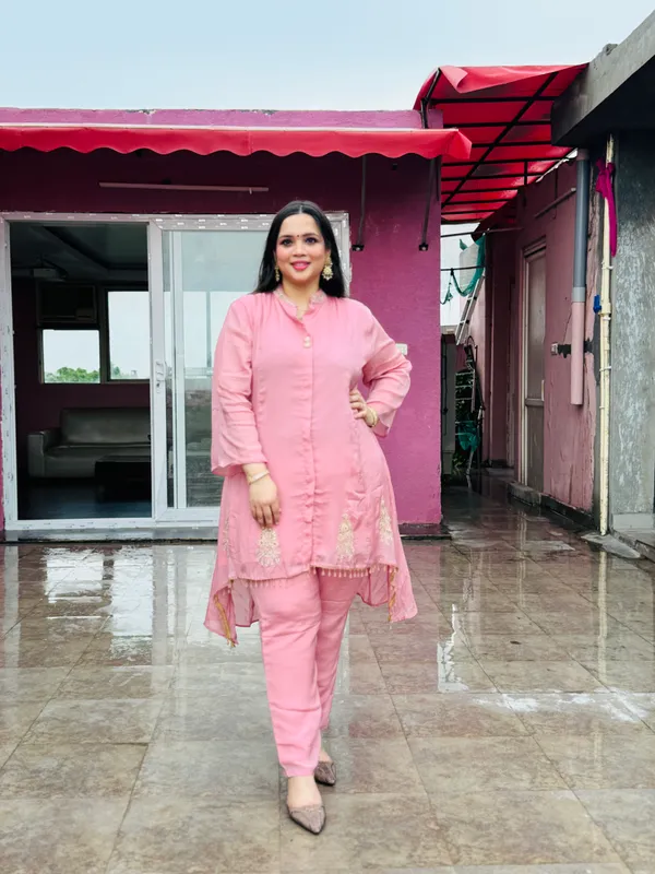 Pink_Chinon_Co-Ord_Set_For_Women