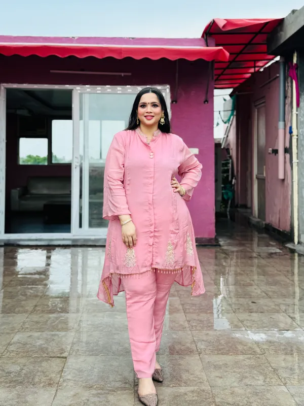 Pink_Chinon_Co-Ord_Set_For_Women