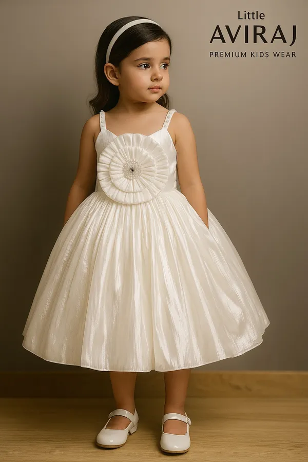White_Organza_Dress_For_Kids