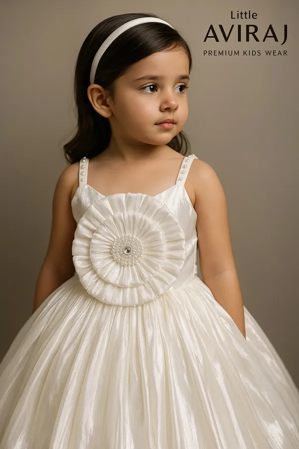White_Organza_Dress_For_Kids