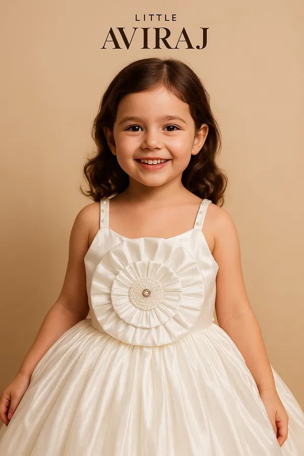 White_Organza_Dress_For_Kids