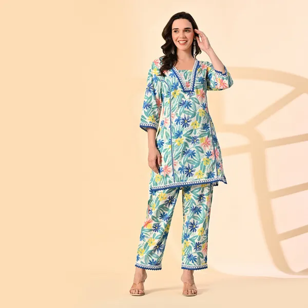 Blue_Cotton_Co-Ord_Set_For_Women