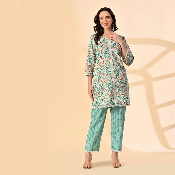 Green_Cotton_Co-Ord_Set_For_Women