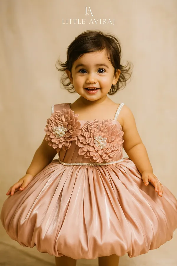Pack_Of_2_Pastel_Rose_&_Peach_Organa_Dress_For_Kids