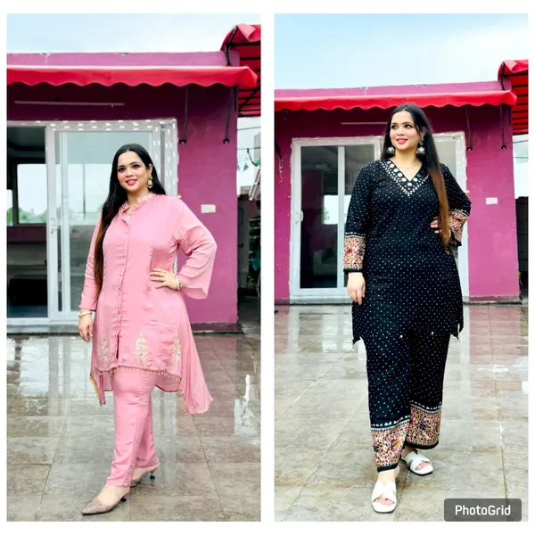 Pink_&_Black_Stylish_Co-Ord_Set_For_Women