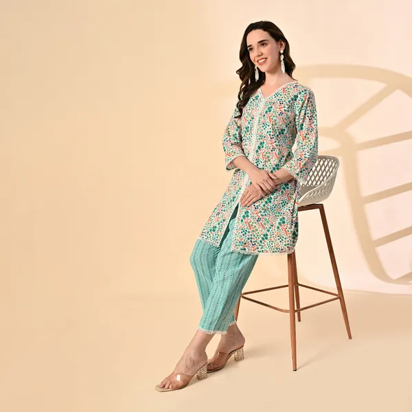 Green_Cotton_Co-Ord_Set_For_Women