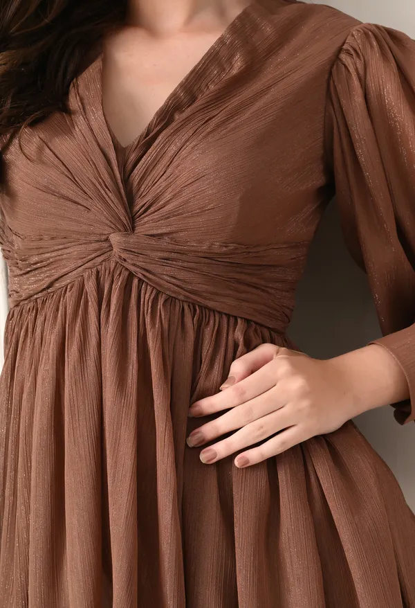 Brown_Lurex_Dress_For_Women
