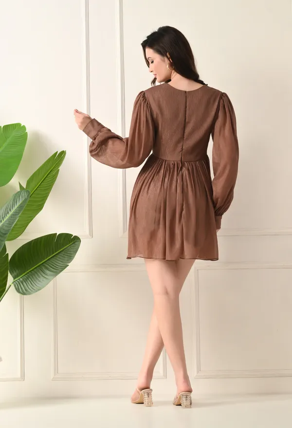 Brown_Lurex_Dress_For_Women