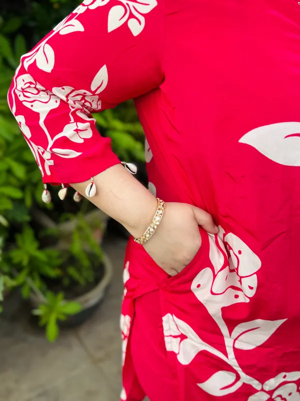 Hot_Pink_Crepe_Co-Ord_Set_For_Women