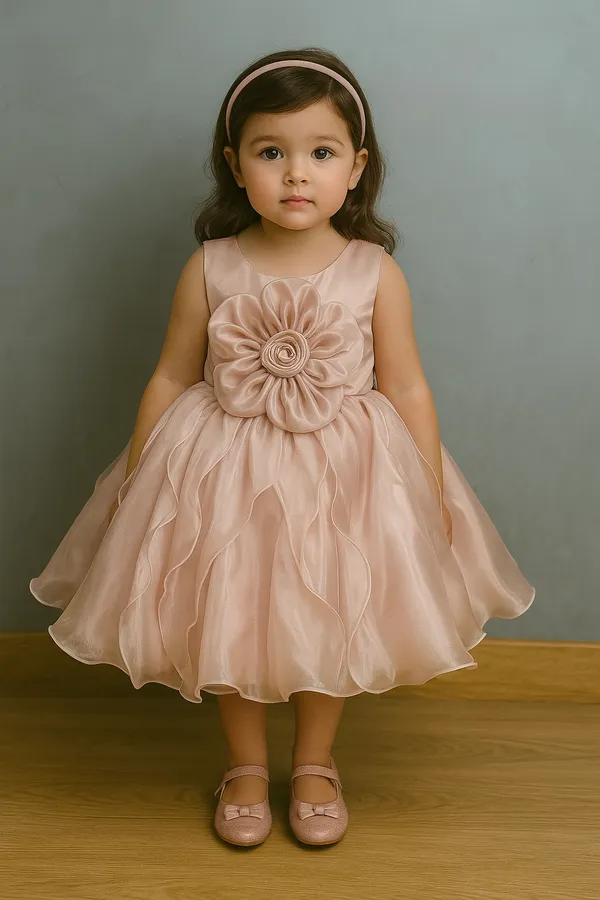 Rose_Pink_Organza_Dress_For_Kids