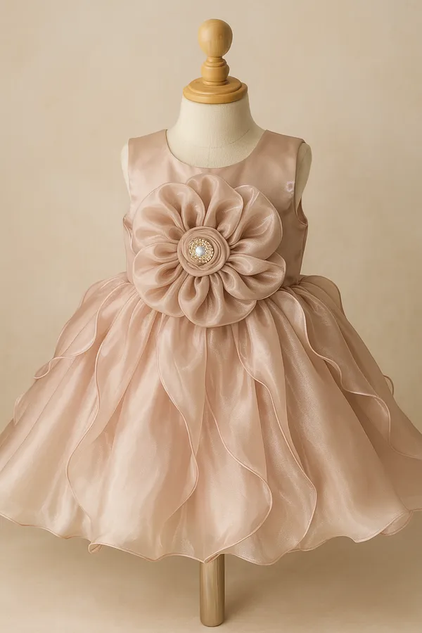 Rose_Pink_Organza_Dress_For_Kids